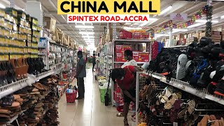 New CHINA MALL Off The Spintex Road In Accra Ghana [upl. by Saideman655]