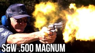 SampW 500 MAGNUM RECORD 5 shots in 1 SECOND in high speed with Jerry Miculek [upl. by Oler]