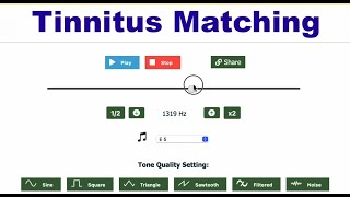 Free Online Tinnitus Matching for Replicating amp Sharing Your Tinnitus [upl. by Lise137]