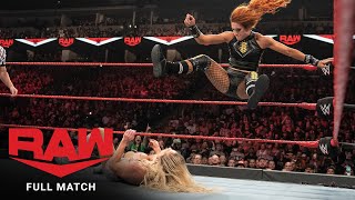 FULL MATCH  Becky Lynch vs Charlotte Flair Raw October 14 2019 [upl. by Rehtaeh]