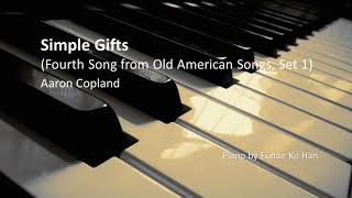 Simple Gifts 4th Song  Old American Songs Set 1 – Aaron Copland Piano Accompaniment [upl. by Nitsu]