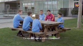 Entrevista a Leo Messi en la Masia ESP [upl. by Rheims411]