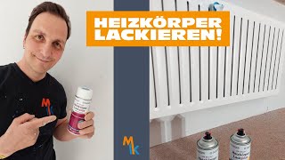 Heizkörper lackieren mit der Spraydose  Anleitung [upl. by Etireugram672]