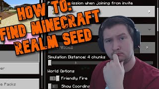 Minecraft How to Find the Realm Seed on Bedrock [upl. by Imiaj]