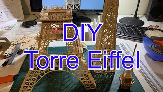 DIY Torre Eiffel con palillos redondos y palillos pinchos [upl. by Anailuj]