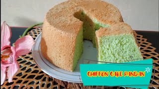 RESEP SIFON CAKE PANDAN TANPA PENGEMBANG [upl. by Seravart930]