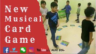 198  New Musical Card game Flashcards Game for kids Muxs ESL games [upl. by Madox]