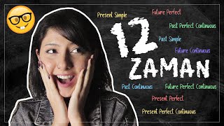 TEK VİDEODA TÜM İNGİLİZCE ZAMANLAR 📓✏️  12 English Tenses [upl. by Morehouse]