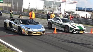 Lamborghini Aventador LP700 vs Ferrari F12 berlinetta [upl. by Brigida]