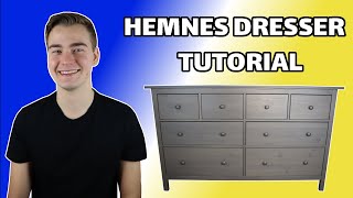 Struggling IKEA Hemnes 8 Drawer Dresser Tutorial [upl. by Maxey386]