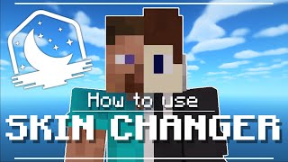 How to use SKIN CHANGER in Lunar Client [upl. by Einaoj]