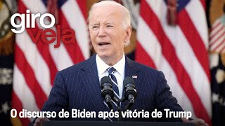 Biden discursa sobre vitória de Trump e cerco se fecha para Cláudio Castro  Giro VEJA [upl. by Haral]