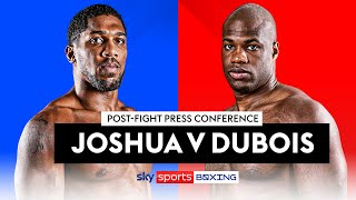 POSTFIGHT PRESS CONFERENCE 👊  Anthony Joshua v Daniel Dubois [upl. by Eceeryt]