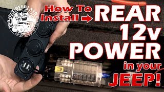 USB amp 12v Power in your Jeep Wrangler  Power Distribution Block for JK JKU overlanding mods [upl. by Skiba]