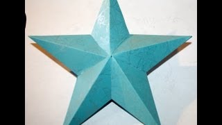 DIY STAR Christmas tree topper  3D Star  Superholly [upl. by Koss]