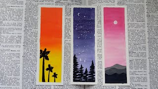 DIY Acrylic Bookmark Paintingstep by step tutorial [upl. by Cunningham433]