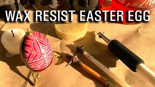 EASTER EGG TUTORIAL WITH WAX RESIST PYSANKY FOR BEGINNERS  BERRY COLORS [upl. by Eceinwahs]