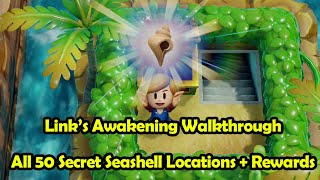 All 50 Secret Seashell Locations Guide  Koholint Sword  The Legend of Zelda Links Awakening [upl. by Joletta]