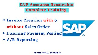 SAP Accounts Receivable Training  SAP Accounts receivable complete Tutorial [upl. by Avonasac]