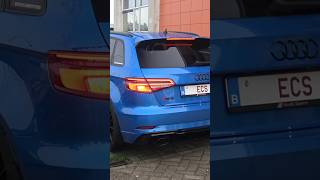 CRAZY Tuned AUDI RS3 Doing LAUNCH CONTROL 🚀  audirs3 twinturbo youtubeshorts [upl. by Nelhsa]