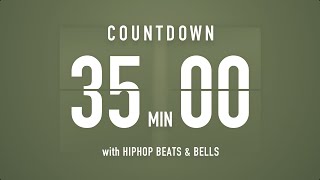 35 Minutes Countdown Timer Flip clock 🎵  HIP HOP BEATS [upl. by Ettennan]