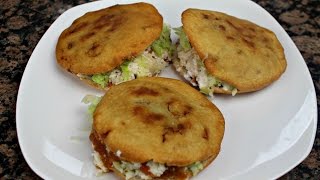 GORDITAS DE CHICHARRON  GORDITAS FRITAS INFLADAS [upl. by Evelinn]