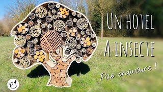 Construire un hôtel à insectes DIY building insect hotel [upl. by Htrahddis]