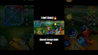 I met Avory in Rank Game🔥 mlbb alucard short [upl. by Areid249]