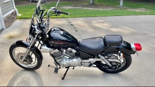 Yamaha V Star 250 project bike overview first ride review [upl. by Joscelin]