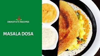 Masala Dosa Recipe  How to make crisp masala dosa [upl. by Hnao]