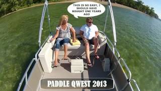 Paddle Qwest Pedal Pontoon Boat 2017  Ahlstrand quot1 Footquot Advantage [upl. by Ernesta]