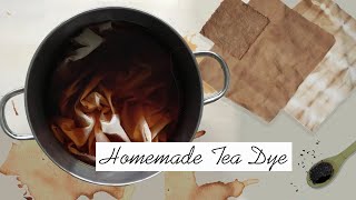 How to Dye Fabric at home  Tea Dyeing  Homemade Tea Dye [upl. by Yasdnil]