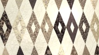 Strippy Diamonds Quilt Tutorial [upl. by Schindler]