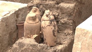 Egyptian Dig Turns Up Incredible Discoveries [upl. by Enitsud161]