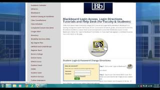 Logging into Blackboard Student Series [upl. by Leora]