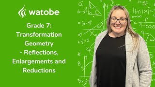 Grade 7  Transformation Geometry reflections enlargements and reductions [upl. by Enyad520]