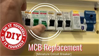 How to Replace Home MCB  Broken Miniature Circuit Breaker Replacement DIY [upl. by Edasalof]