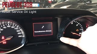 Peugeot  308 Reset Service Oil Light [upl. by Marna121]