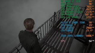 Silent Hill 2 Remake Dynamic Resolution Benchmark  RX 6650 XT  High Settings 1080P [upl. by Martinez]