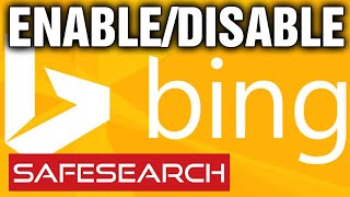 How to Turn SafeSearch on and off in Microsoft Bing  Updated 2021 [upl. by Aihsele]