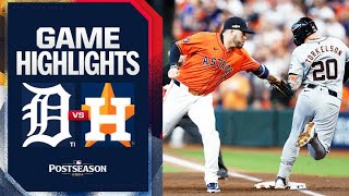 Tigers vs Astros AL Wild Card Game 2 Highlights 10224  MLB Highlights [upl. by Yekcaj]