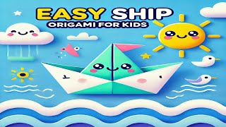 Create a Cool Origami Ship in Minutes – Fun amp Easy for Beginners [upl. by Ennaitsirhc]