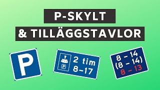 Parkeringsskyltar amp tilläggstavlor  Så får du parkera [upl. by Jessey]