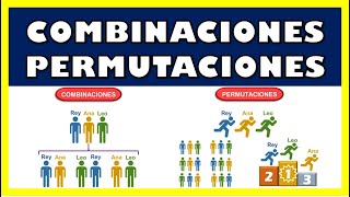 DIFERENCIA ENTRE COMBINACIONES Y PERMUTACIONES [upl. by Ellac]