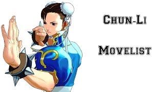 Street Fighter III 3rd Strike  ChunLi Move List [upl. by Imray]