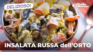 INSALATA RUSSA dellORTO del RISTORANTE AGRITURISMO LEscola e lou Mulin 💚 [upl. by Eat]