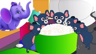 Five Hungry Mice  Nursery Rhyme [upl. by Pelson]