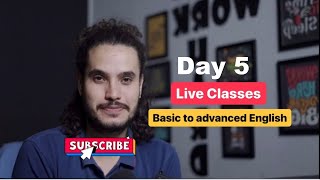 Live Classes 20  Day 5  Basic to Advanced English Communication [upl. by Kenweigh]