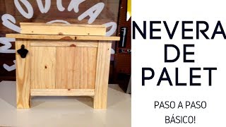 COMO FORRAR UNA NEVERA  HIELERA CON PALET BASICO  Empo  EP 29 [upl. by Nahtannoj822]