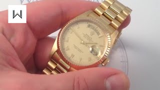 Rolex Oyster Perpetual DayDate 18238 Luxury Watch Review [upl. by Afrikah984]